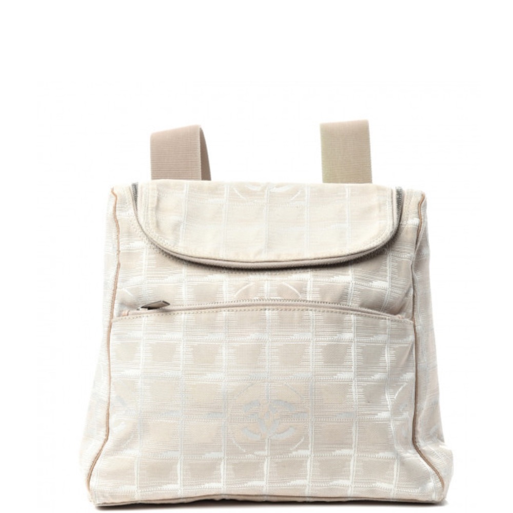 Chanel travel backpack beige